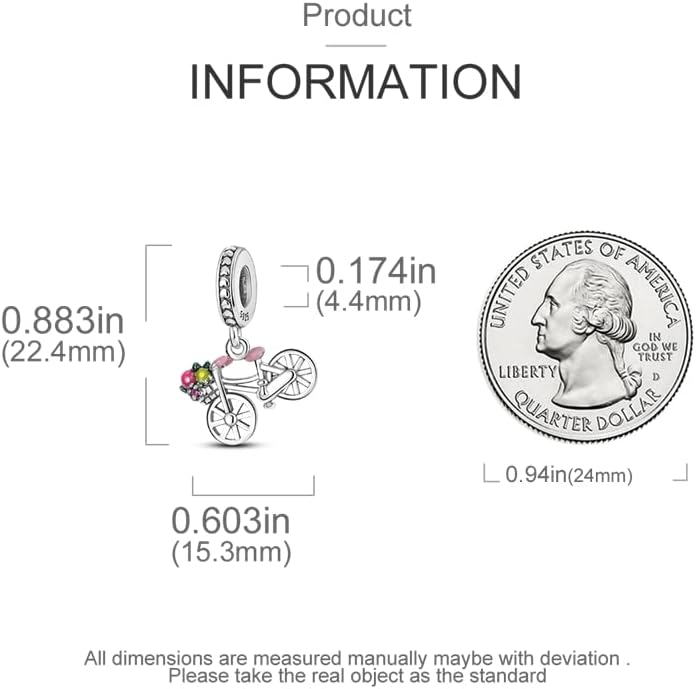 CYCUFF Store 925 Sterling Silver Charms Suitable for Charm Necklaces, Bracelet Pendants Beads Jewellery Gift for Women Family Friends - Image 3
